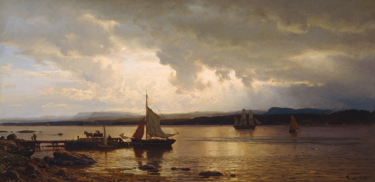 Fra Oslofjorden af Hans Gude