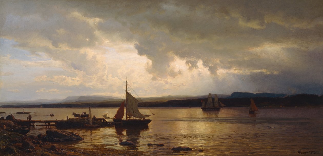 Fra Oslofjorden af Hans Gude