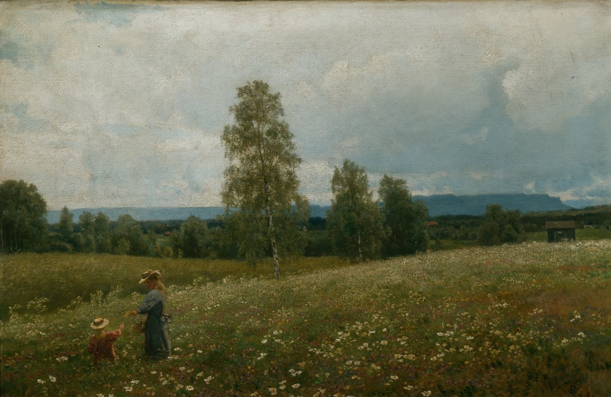 Fra Ringerike (olie på lærred) af Hans Gude