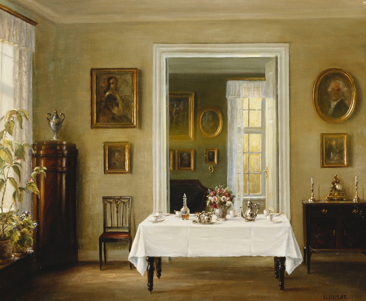 Et interiør af Hans Hilsoe