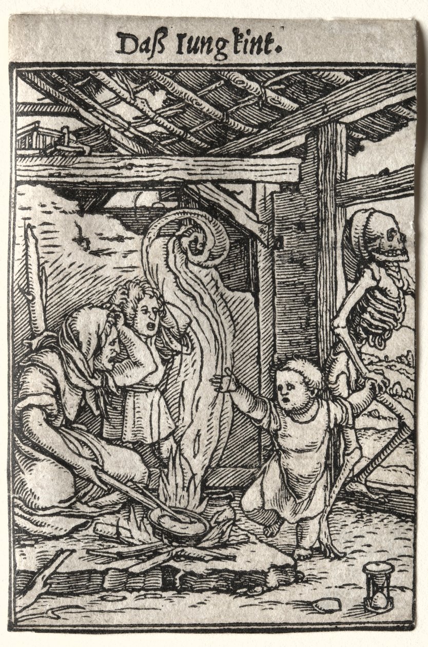 Dødedansen: Barnet, ca. 1526. af Hans Holbein