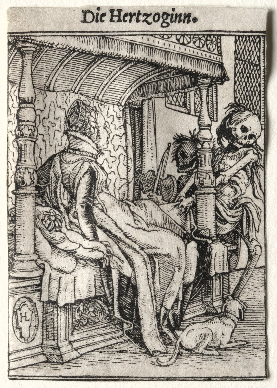 Dødedansen: Hertuginden af Hans Holbein
