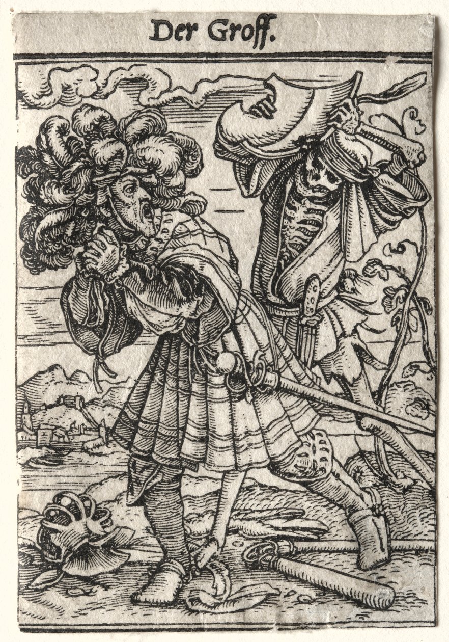 Dødedansen: Jarlen, ca. 1526. af Hans Holbein
