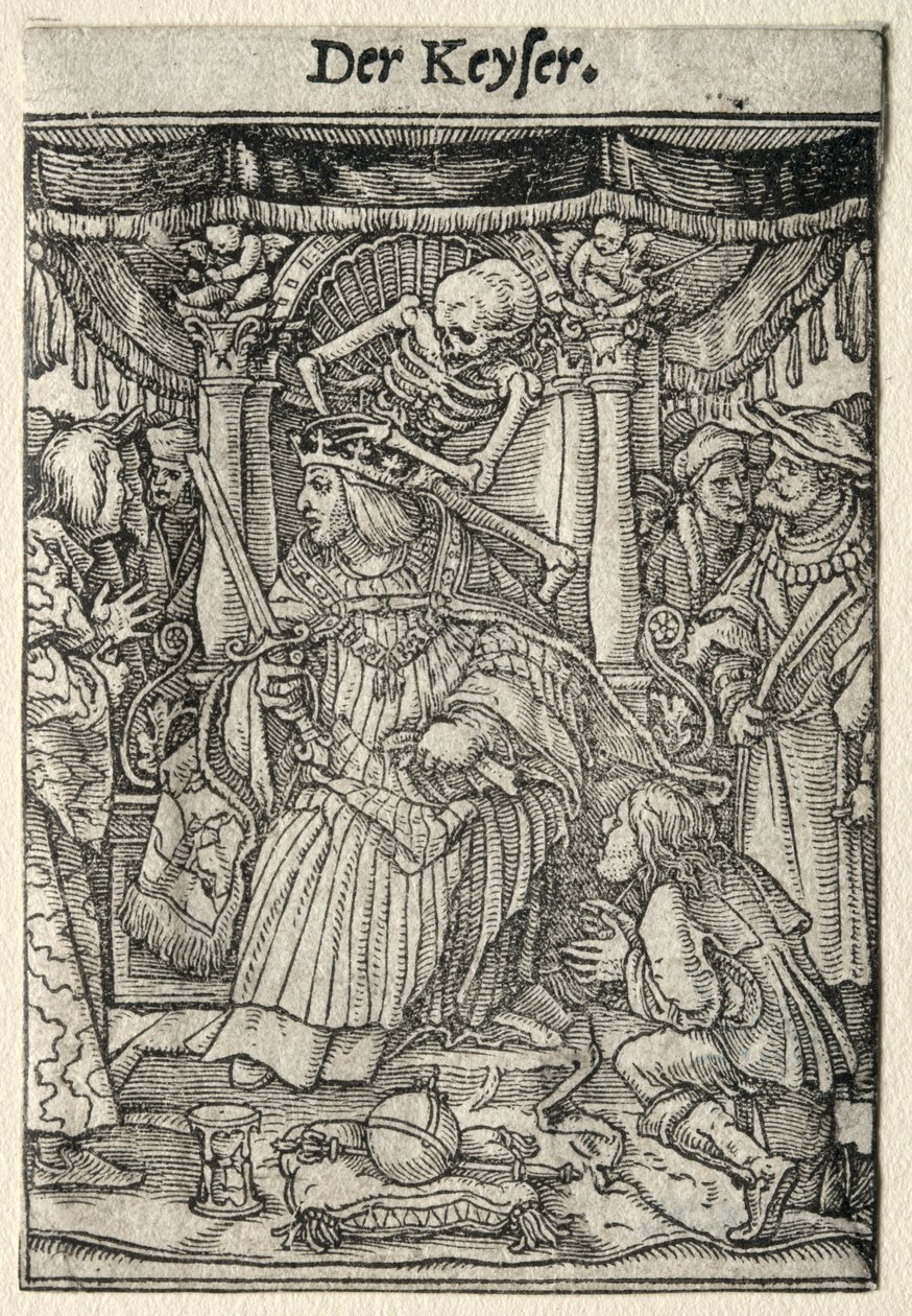 Dødedansen: Kejseren. af Hans Holbein