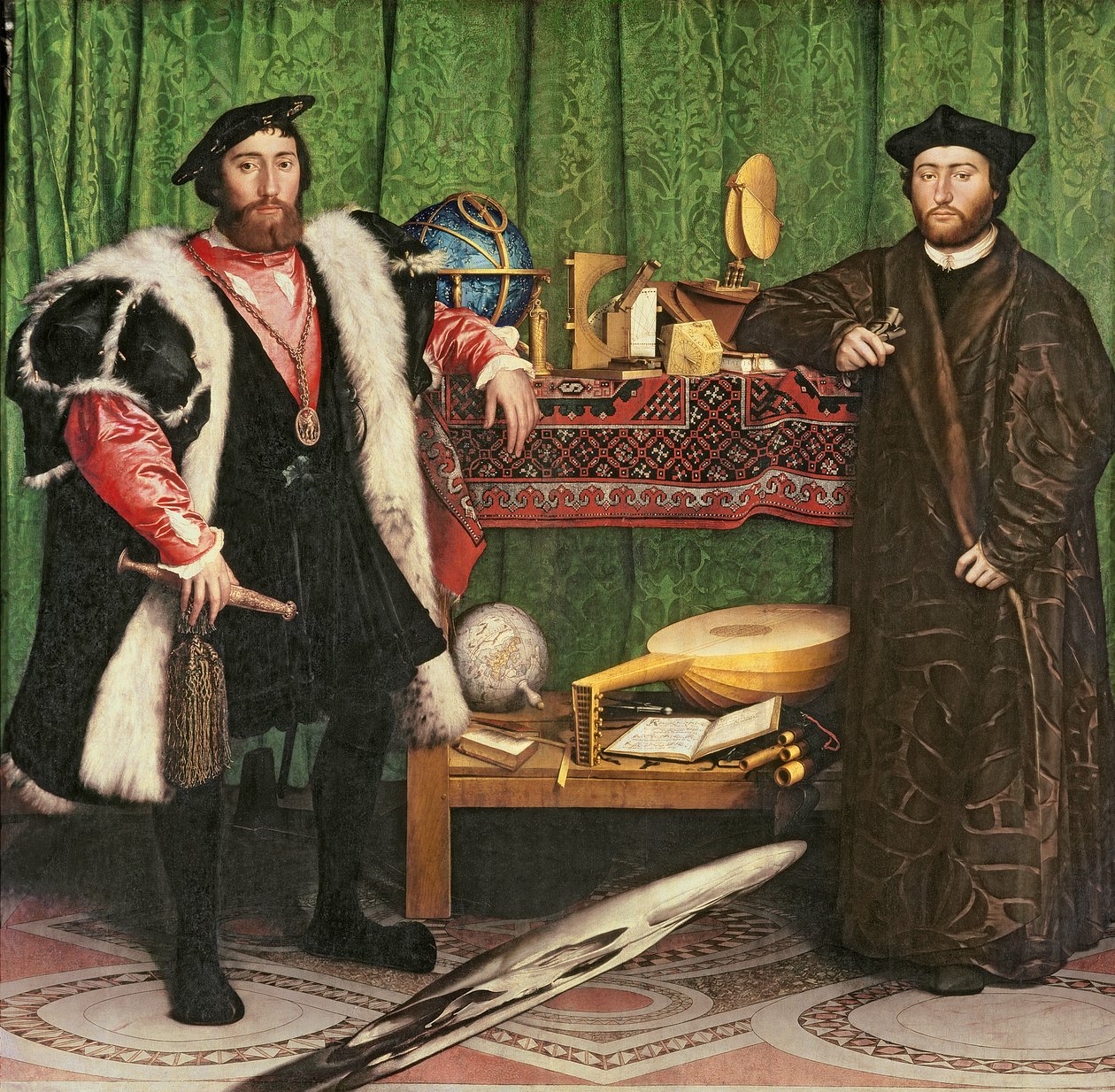 Ambassadørerne, 1533 af Hans Holbein der Jüngere