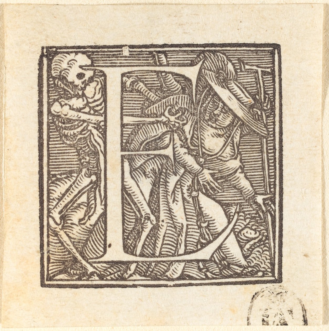 Bogstav E. af Hans Holbein der Jüngere