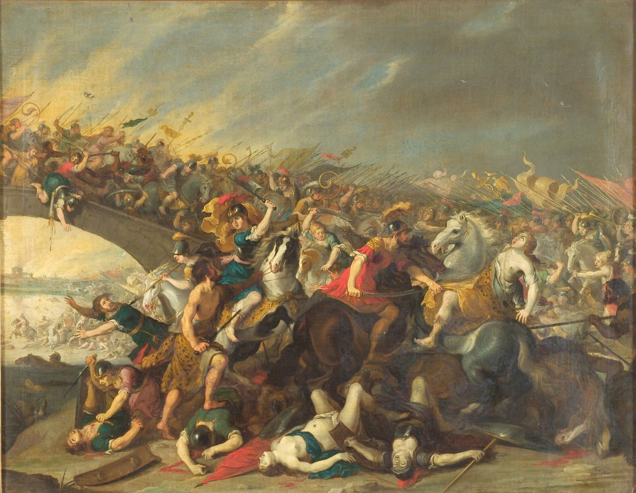Kæmp med Amazons af Hans I Jordaens