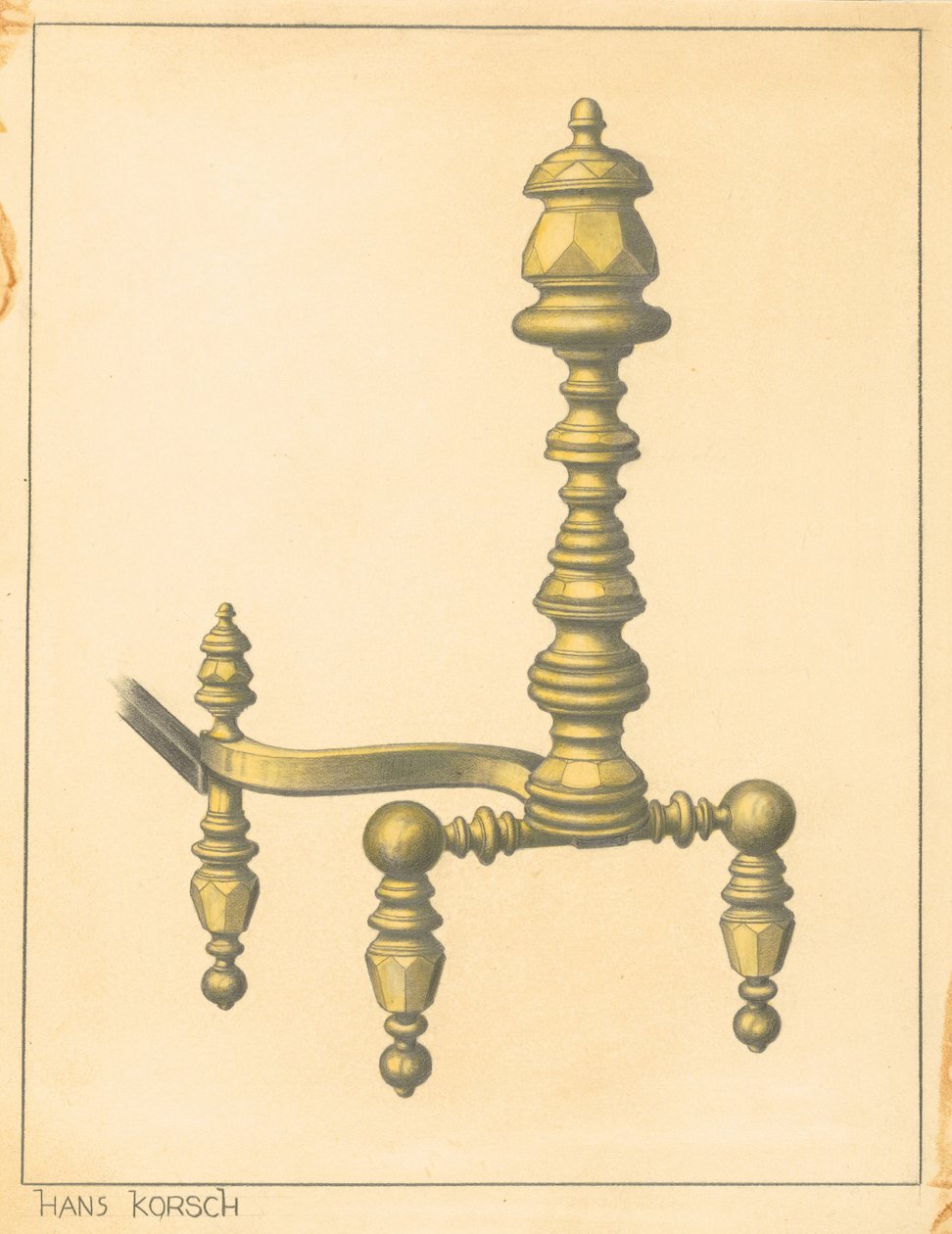 andiron af Hans Korsch