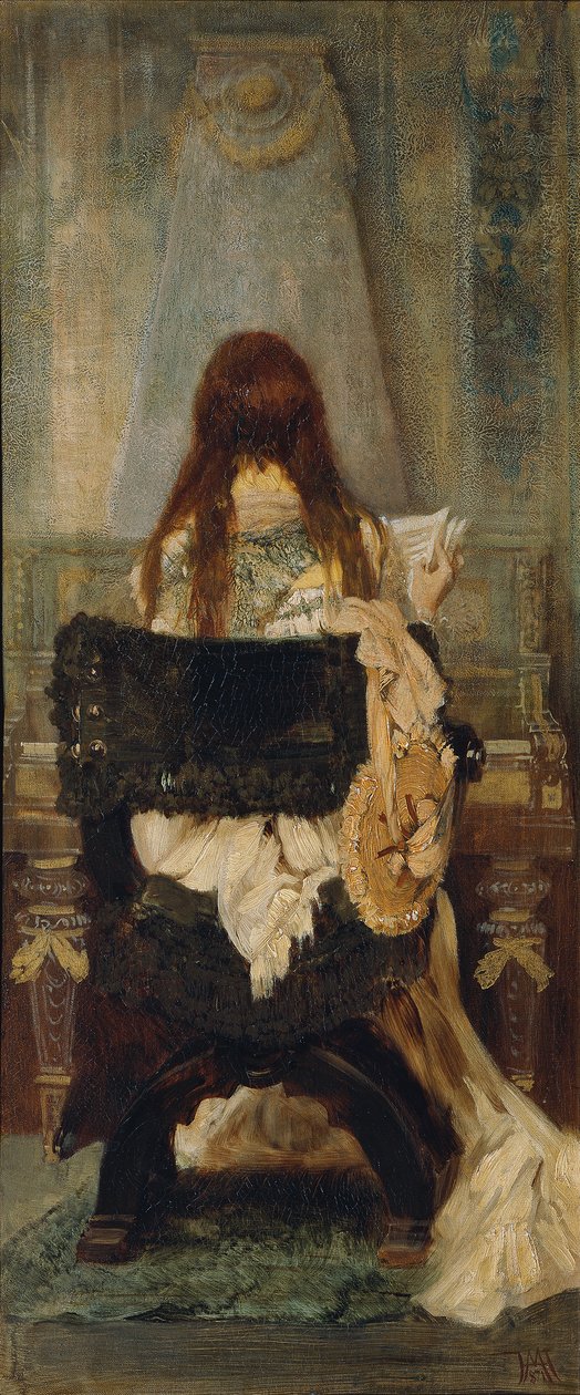 Dame am Spinett af Hans Makart