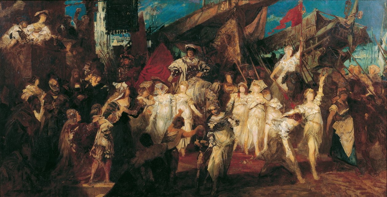 Karl Vs indtog i Antwerpen af Hans Makart