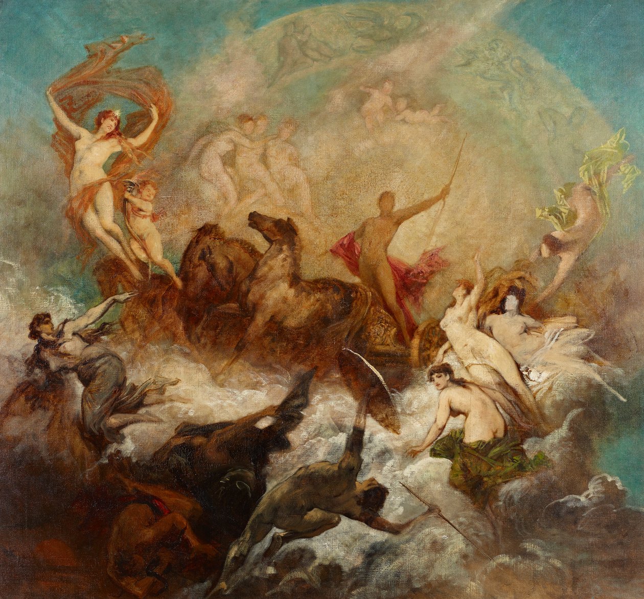 Lysets sejr over mørket af Hans Makart
