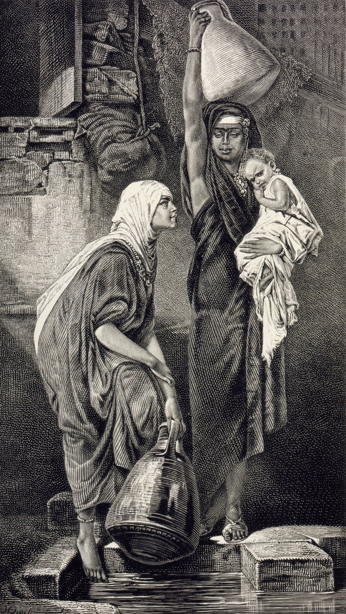 Egyptiske kvinder tegner vand af Hans Makart