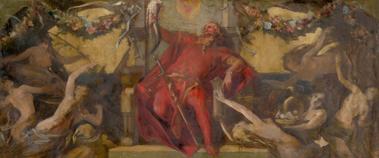 Gambrinus, ca. 1875. af Hans Makart