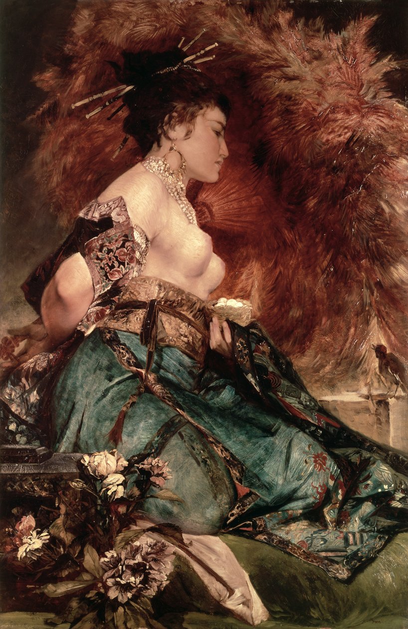 japansk pige af Hans Makart