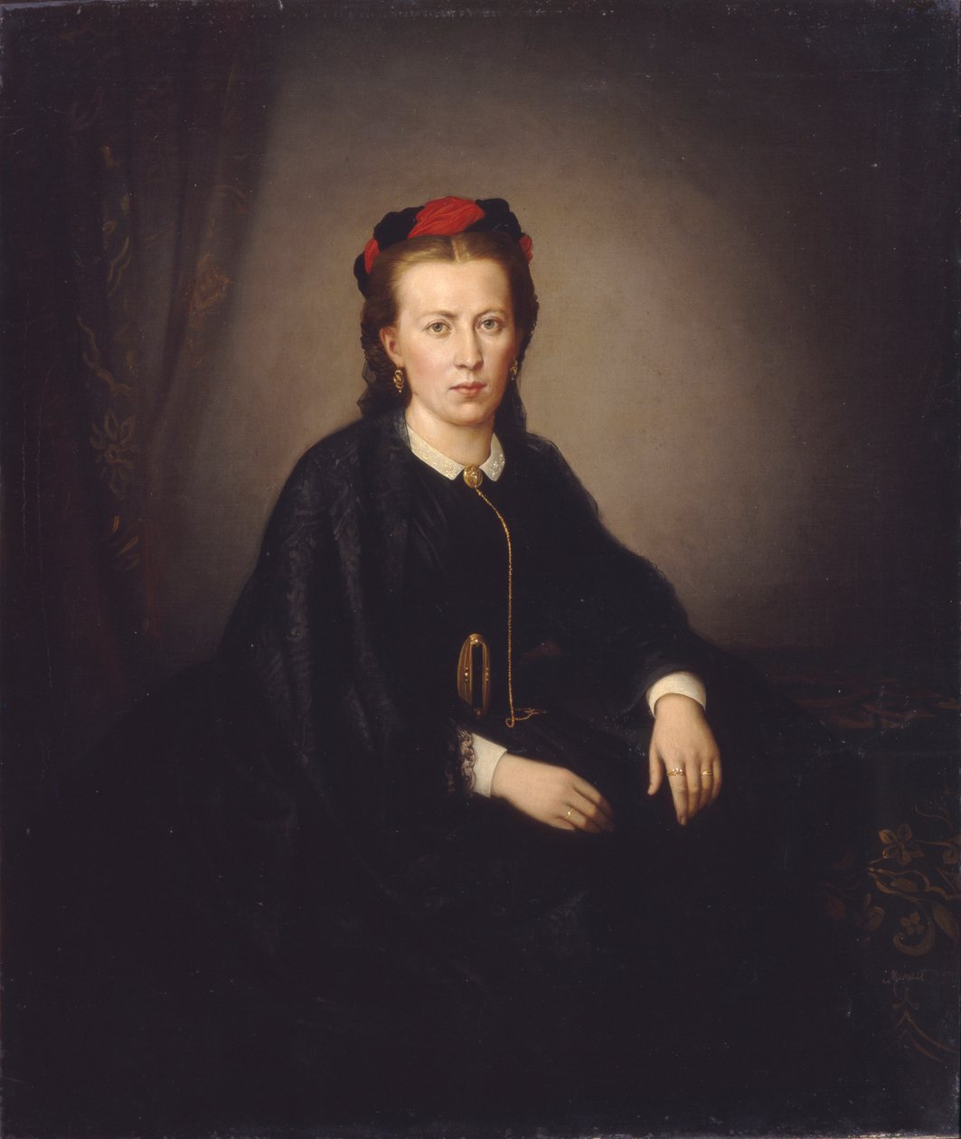 Portræt af en kvinde af Hans Makart