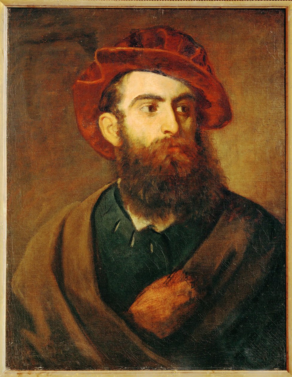 Selvportræt ... (maleri på lærred) af Hans Makart