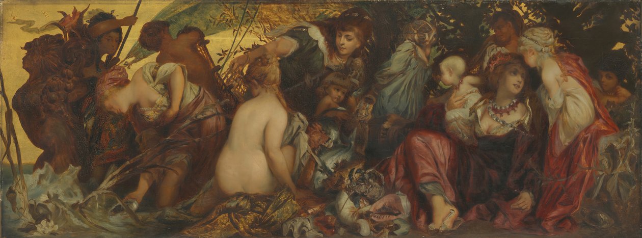 Havets skatte, ca. 187075. af Hans Makart