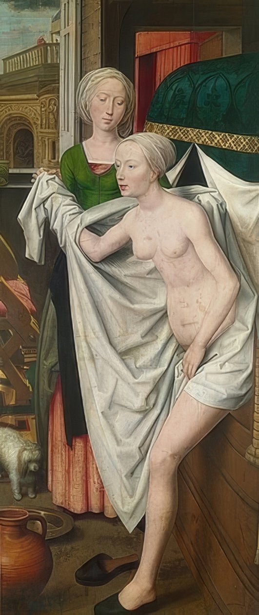 Bathsheba i badet. Omkring 1485 af Hans Memling