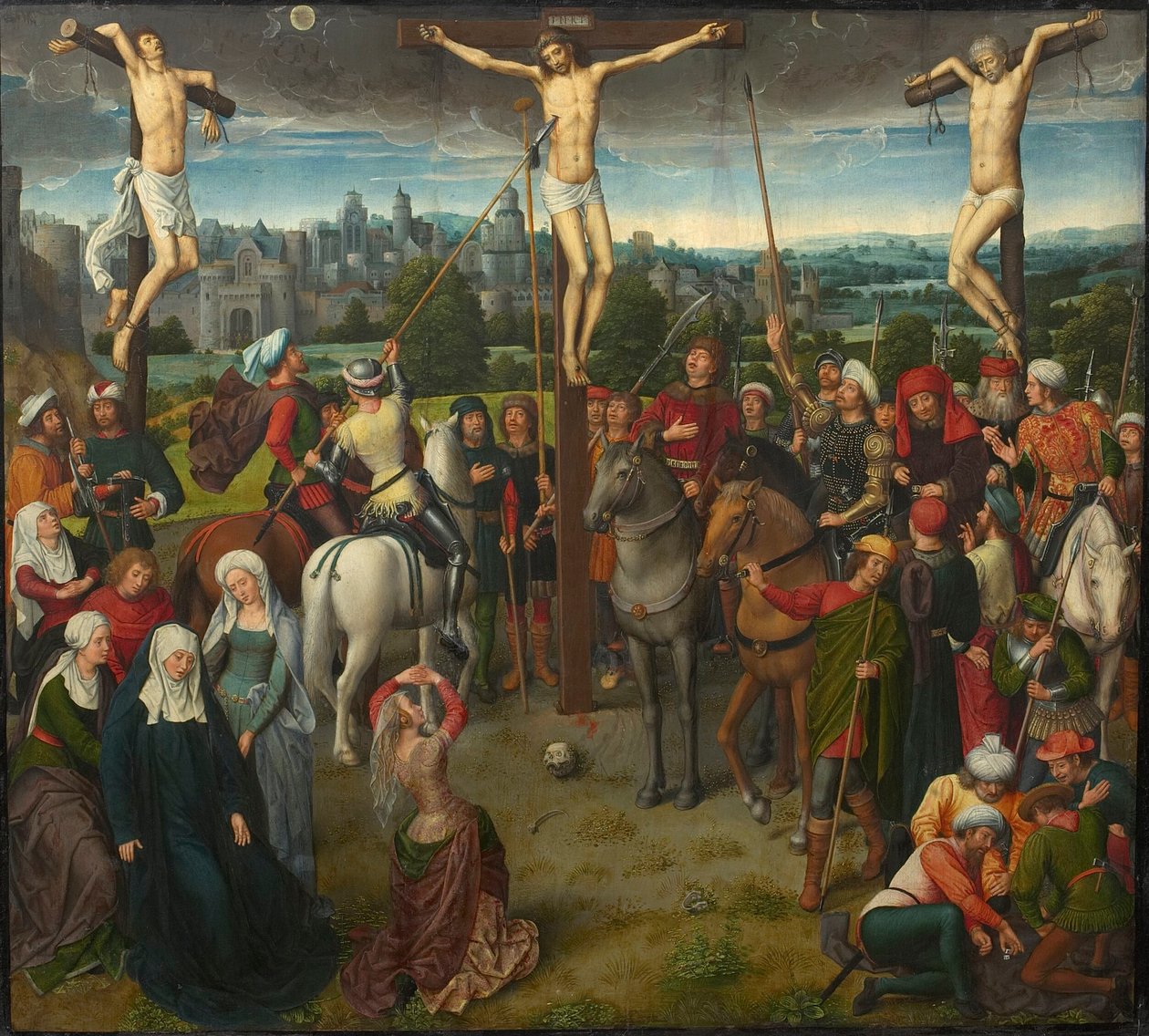 Golgata Triptykon, centralt panel, 1480