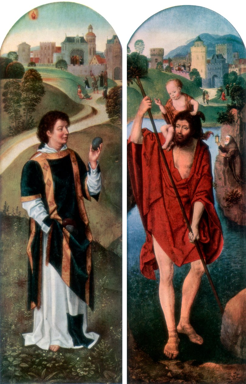 St Stephen og St Christopher, 1927 af Hans Memling