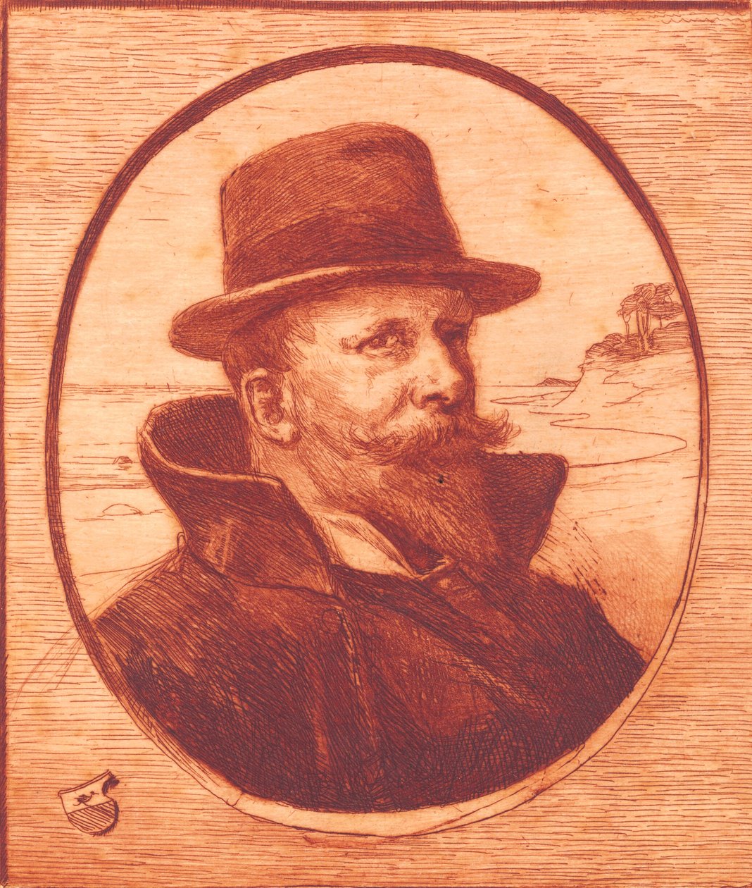 "Selvportræt" af Hans Nikolaj Hansen