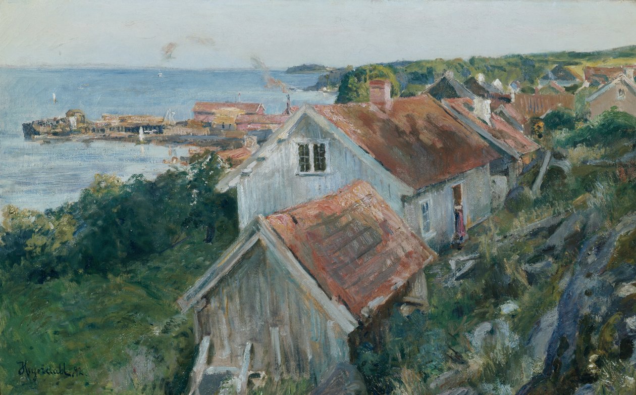Asgårdstrand af Hans Olaf Heyerdahl