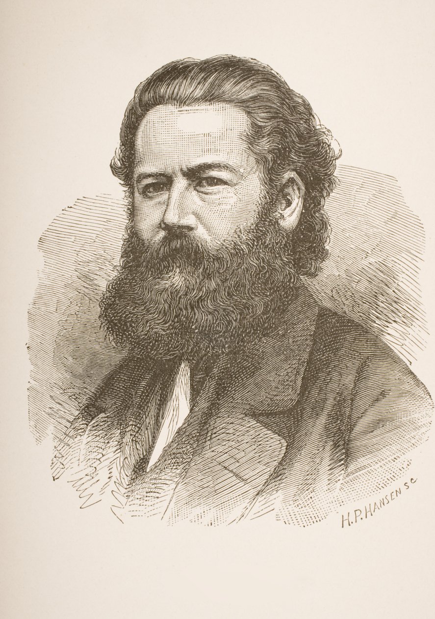 Henrik Ibsen (1828-1906) c.1858 af Hans Peter Hansen