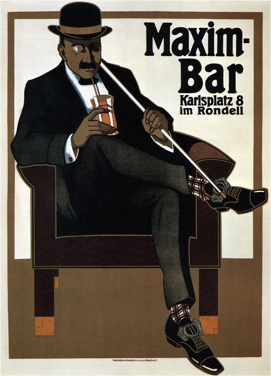 Maxim Bar, 1907 af Hans Rudi Erdt