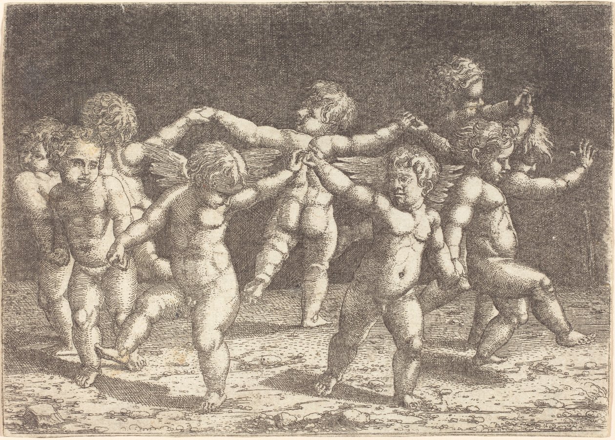 Kærlighedsgudernes dans af Hans Sebald Beham