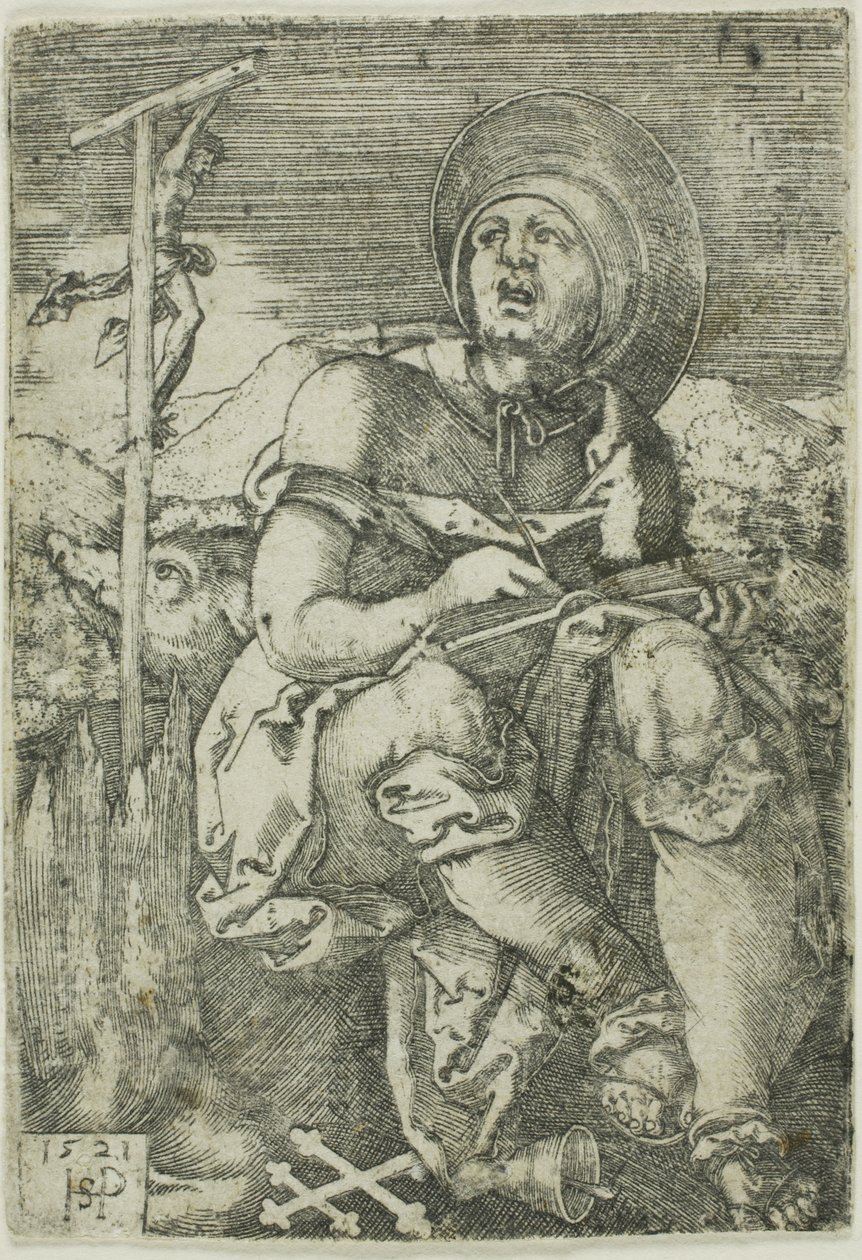 Sankt Antonius Eremitten af Hans Sebald Beham
