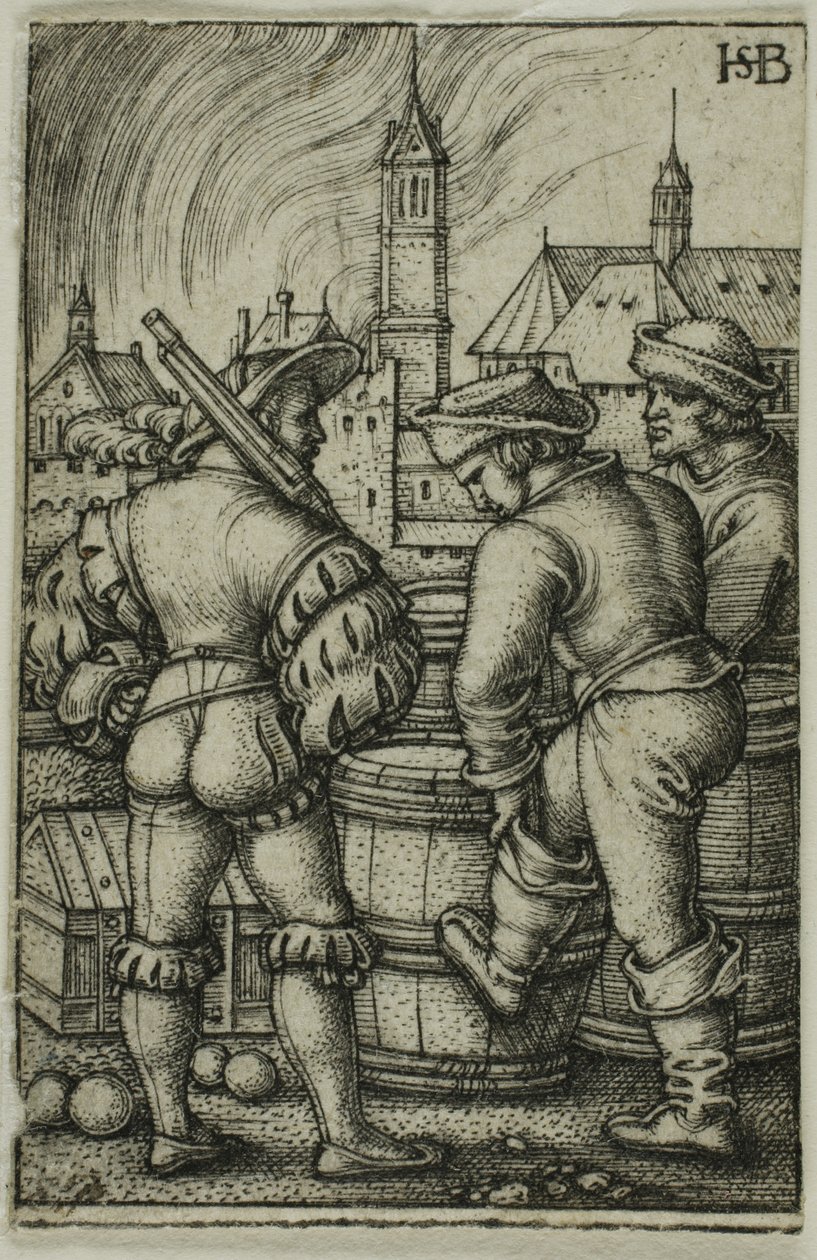 Vagten nær krudttønderne af Hans Sebald Beham