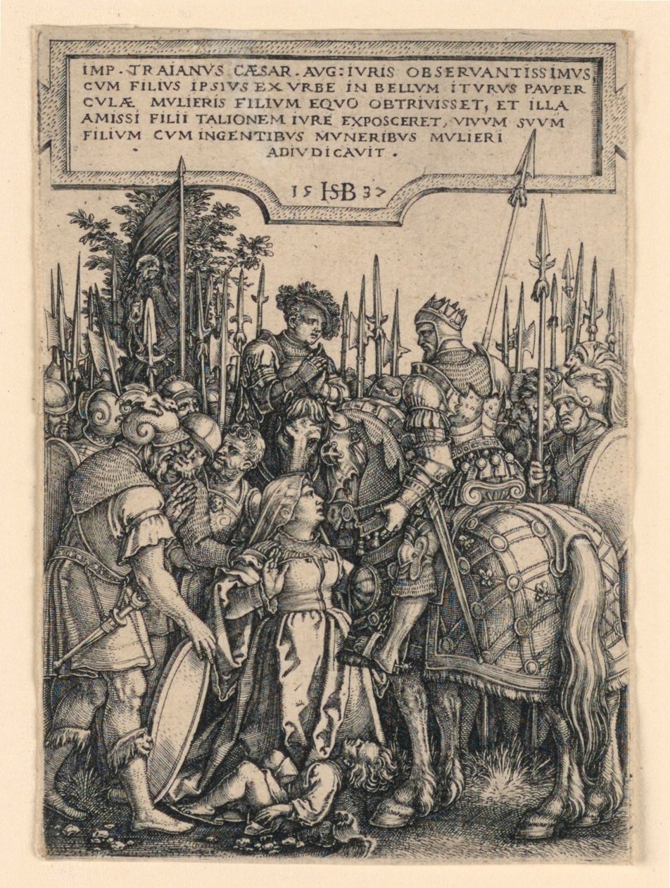 Trajans retfærdighed af Hans Sebald Beham