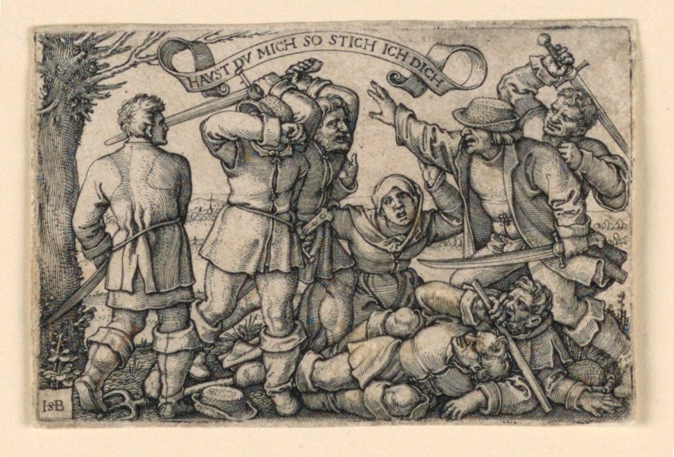 Bøndernes slagsmål af Hans Sebald Beham