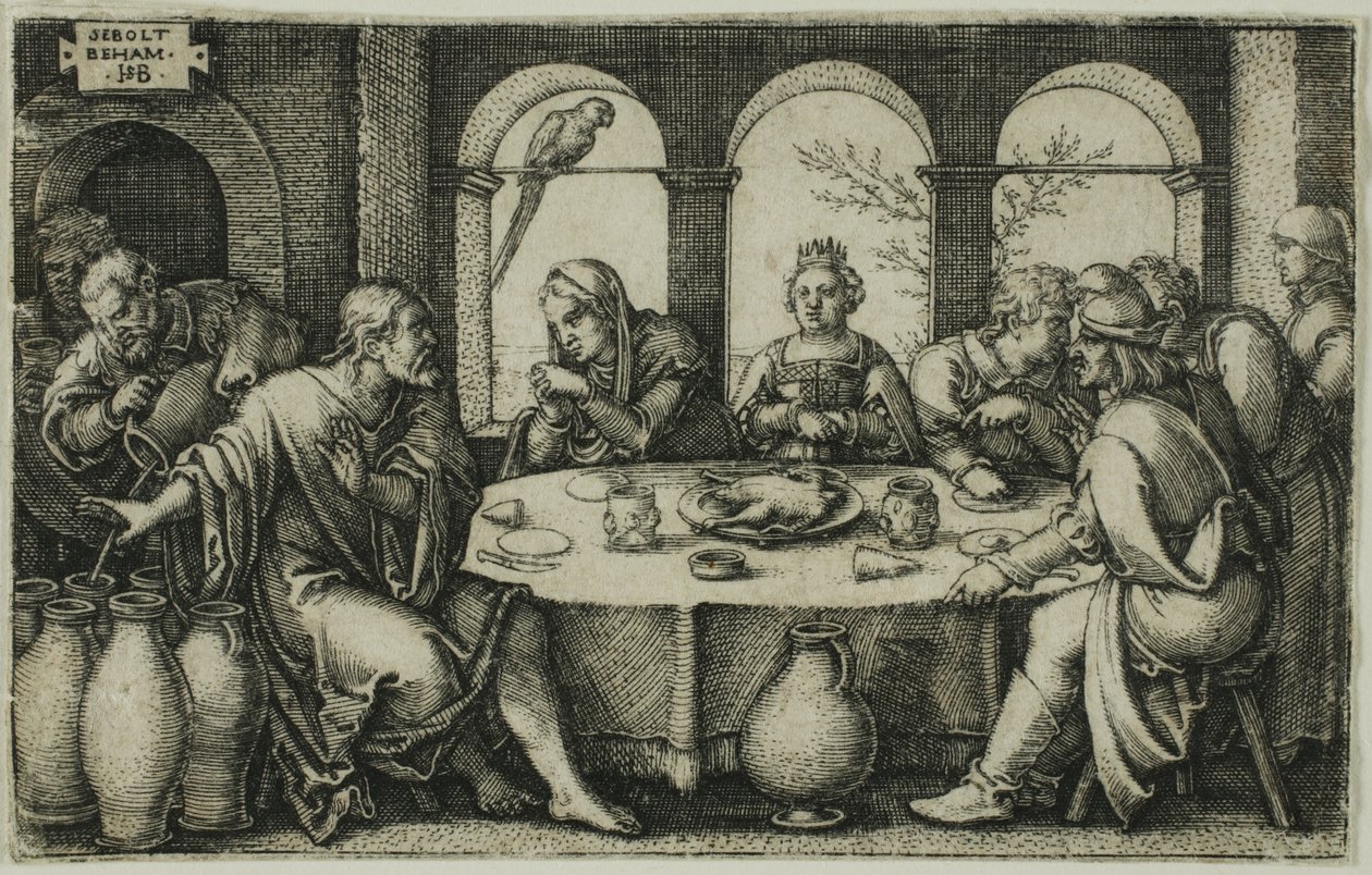 Brylluppet i Kana af Hans Sebald Beham