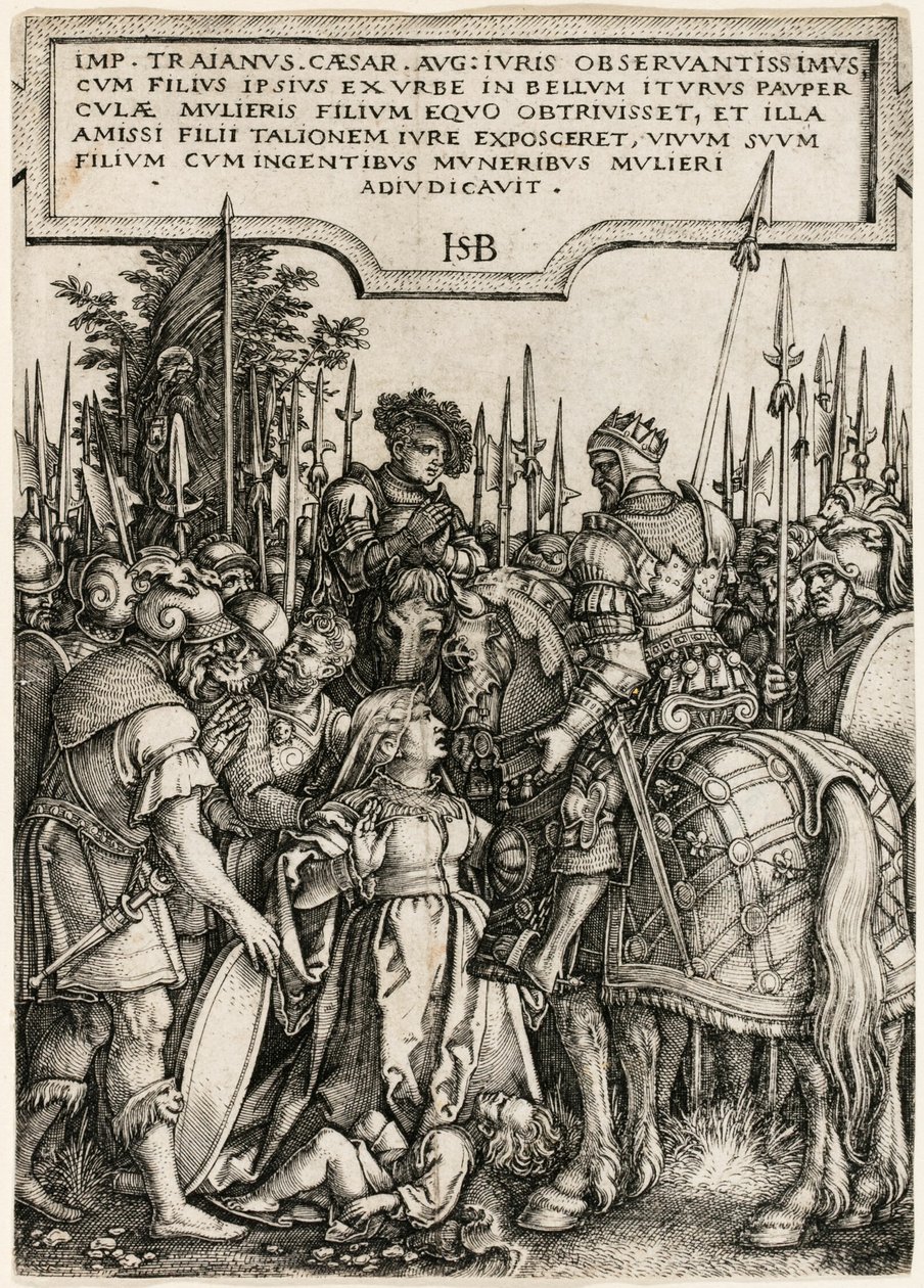 Trajans retfærdighed af Hans Sebald Beham