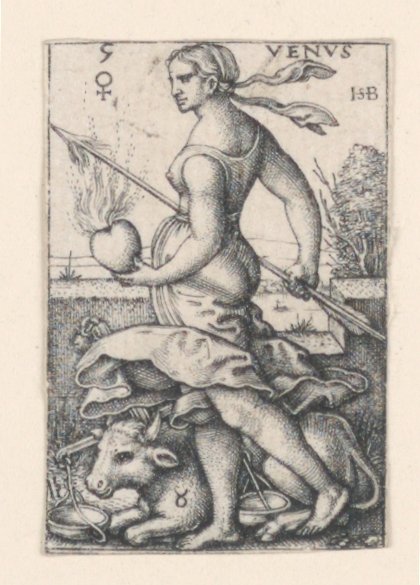 Venus, fra De syv planeter af Hans Sebald Beham