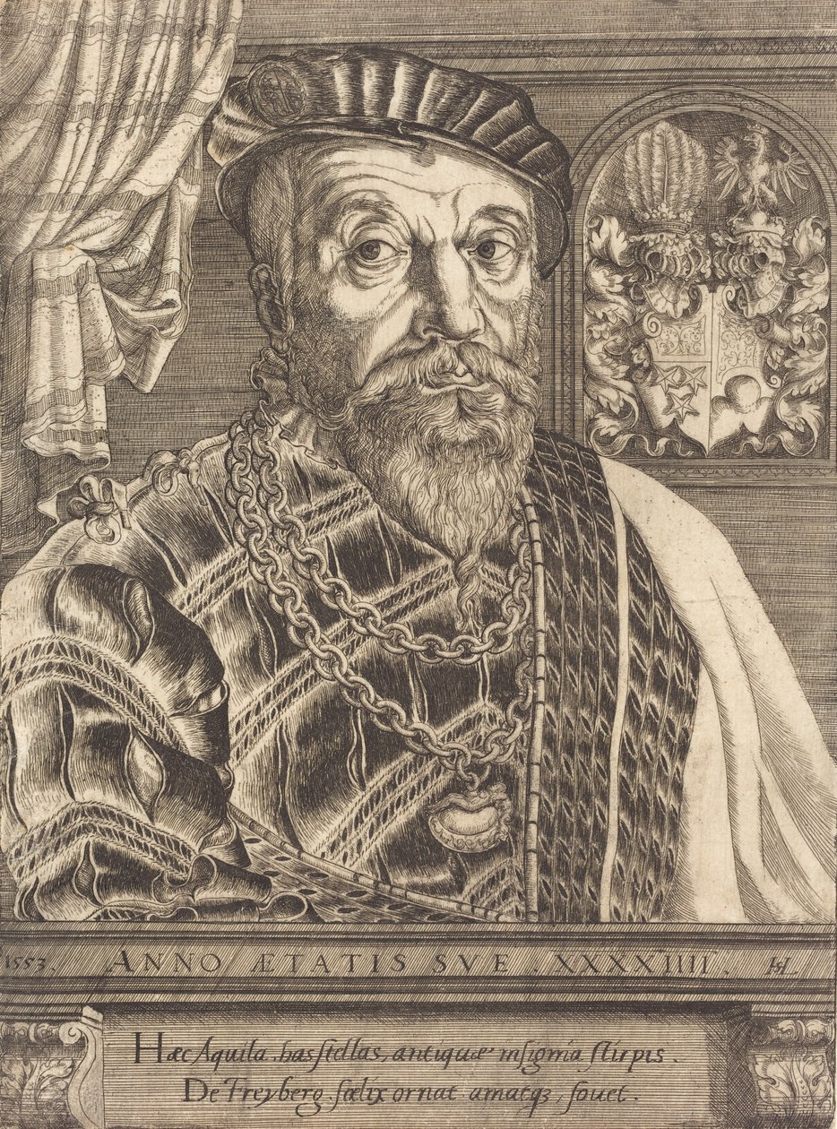 Pancraz von Freyberg Hohenschau, 1553. af Hans Sebald Lautensack