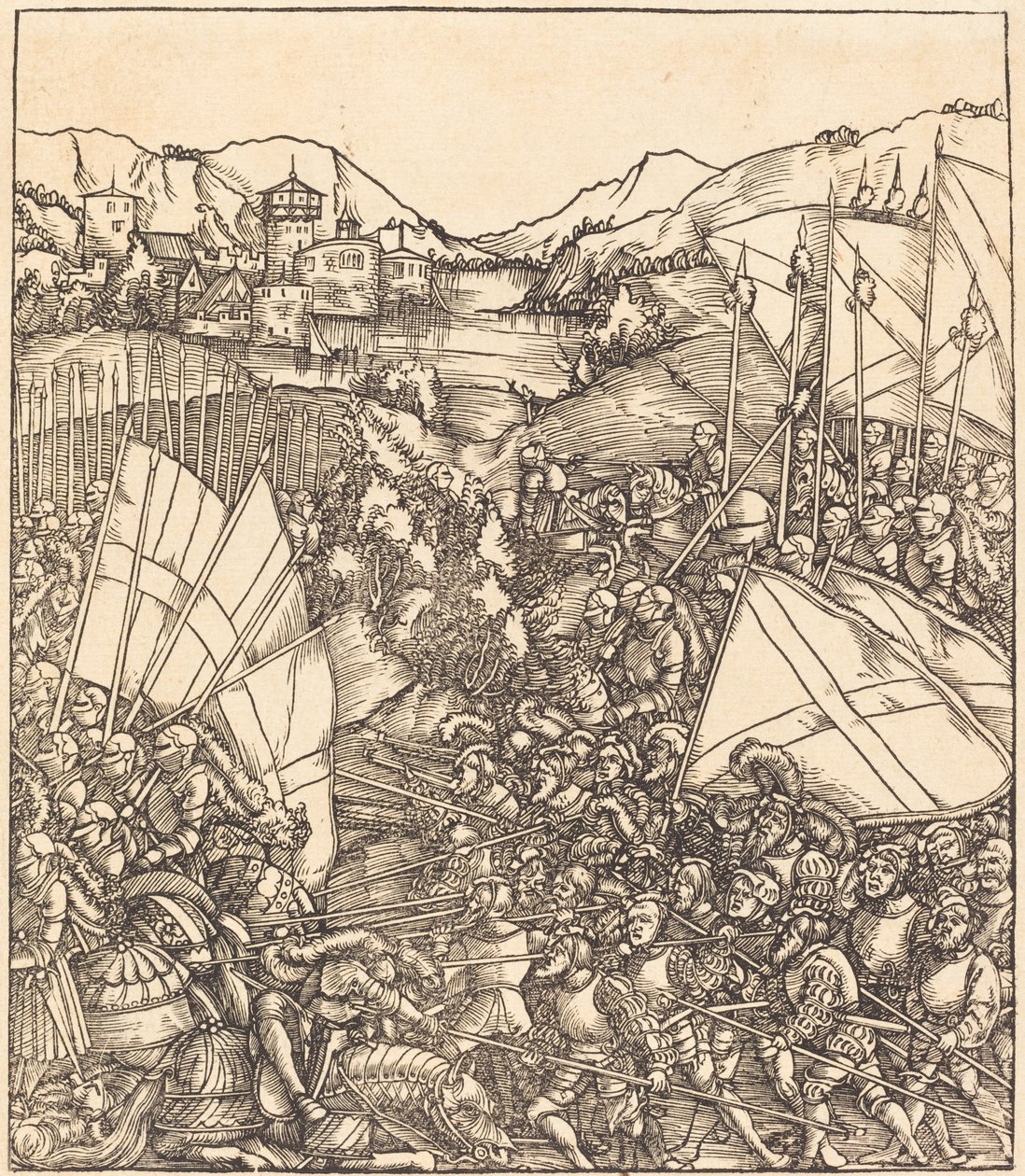 Krigen ved Hainault af Hans Springinklee
