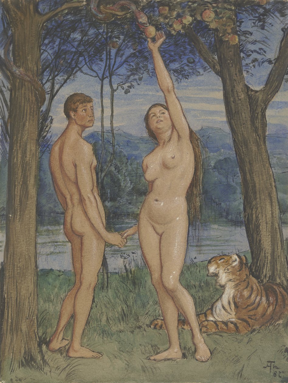 Adam og Eva af Hans Thoma