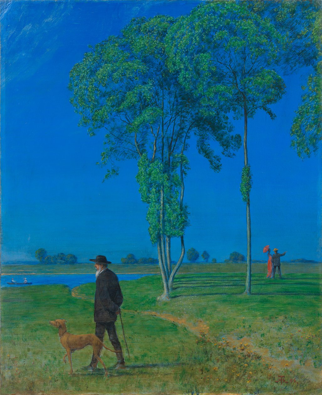 Ensomhed, 1906. af Hans Thoma