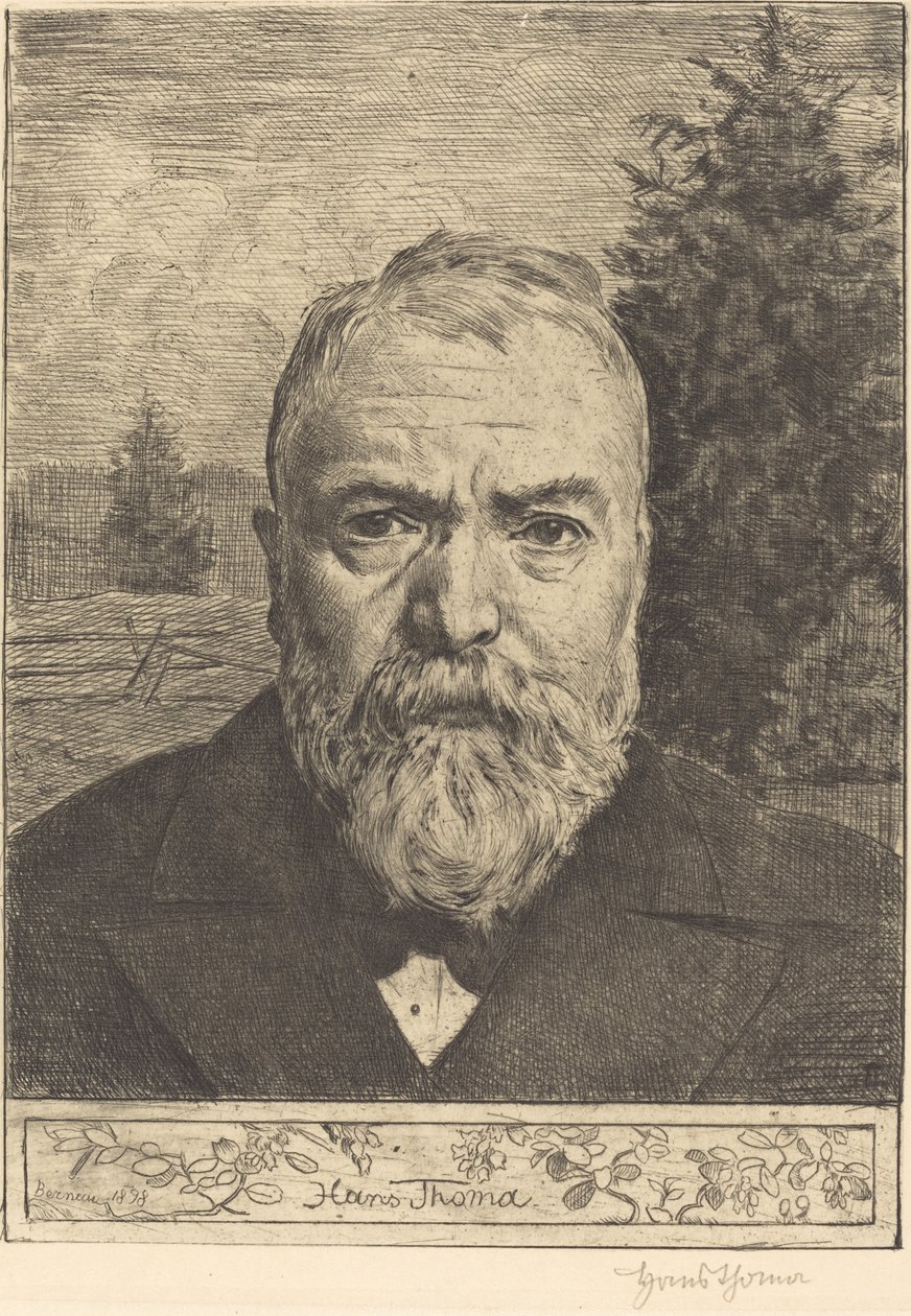 Selvportræt II af Hans Thoma