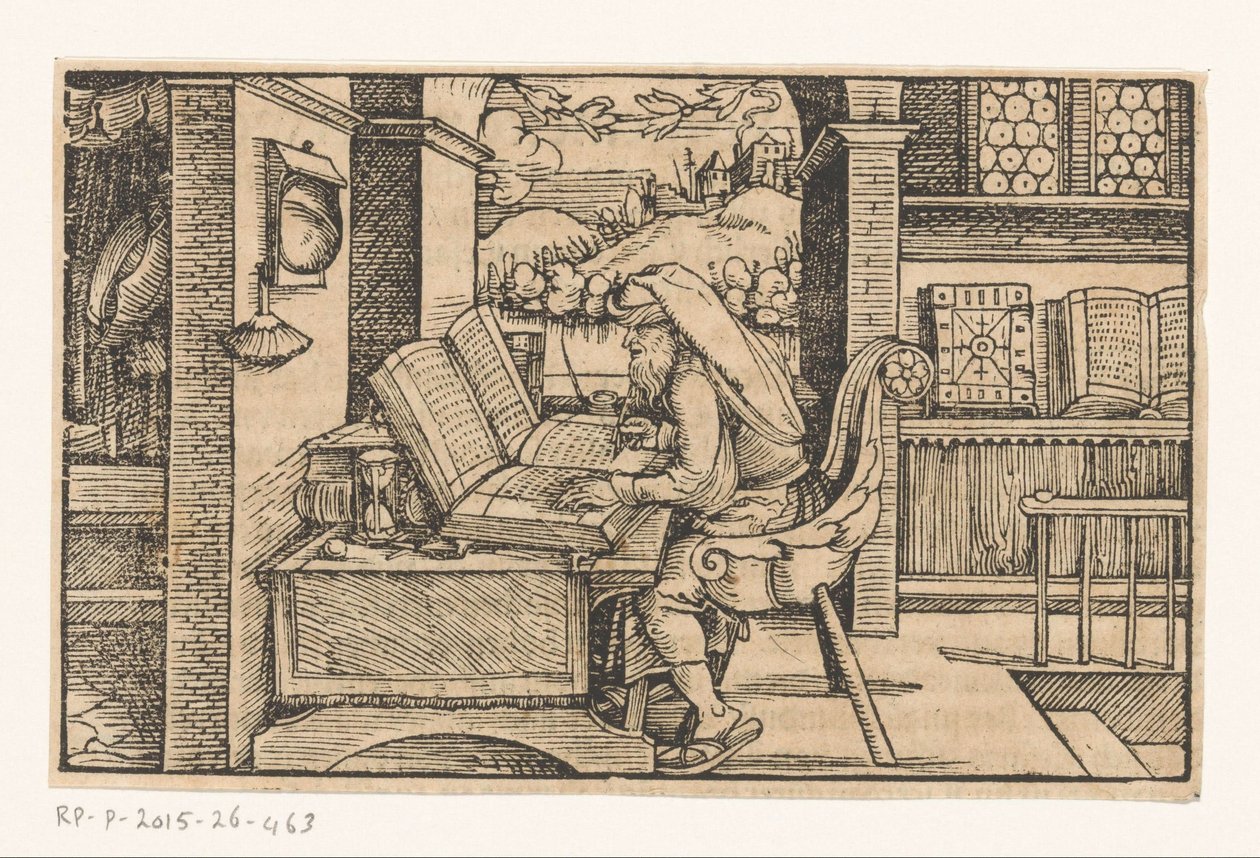 Cicero i sit arbejdsværelse af Hans Weiditz (II) (attributed to)