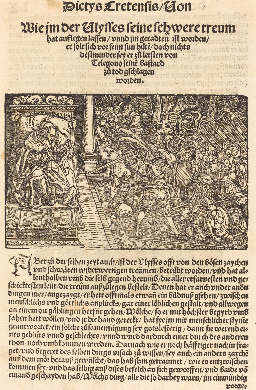 Side fra Trojan War - Ausberg af Hans Weiditz, II