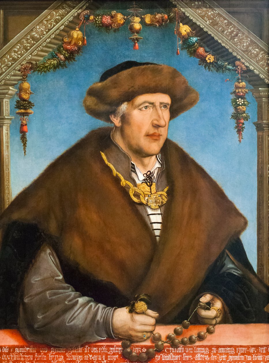 Portræt af Christoph van Laiming af Hans Wertinger