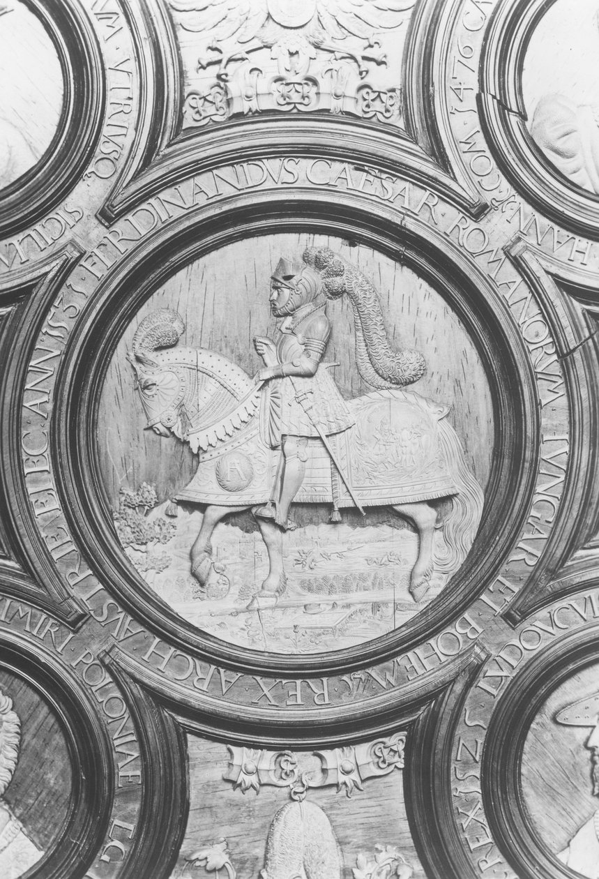 Ferdinand I af Habsburg (træ) af Hans, the younger Kels