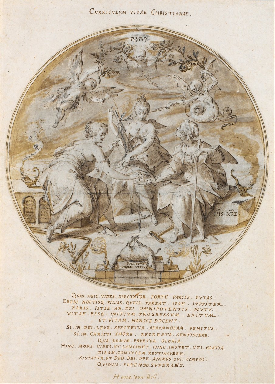 Curriculum vitae christianae af Hans von Aachen