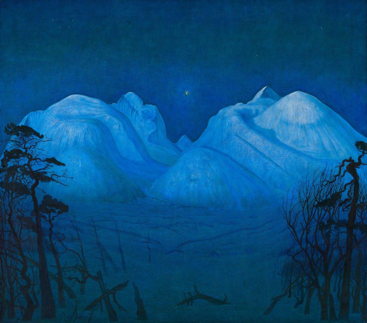 Vinteraften i bjergene af Harald Oscar Sohlberg