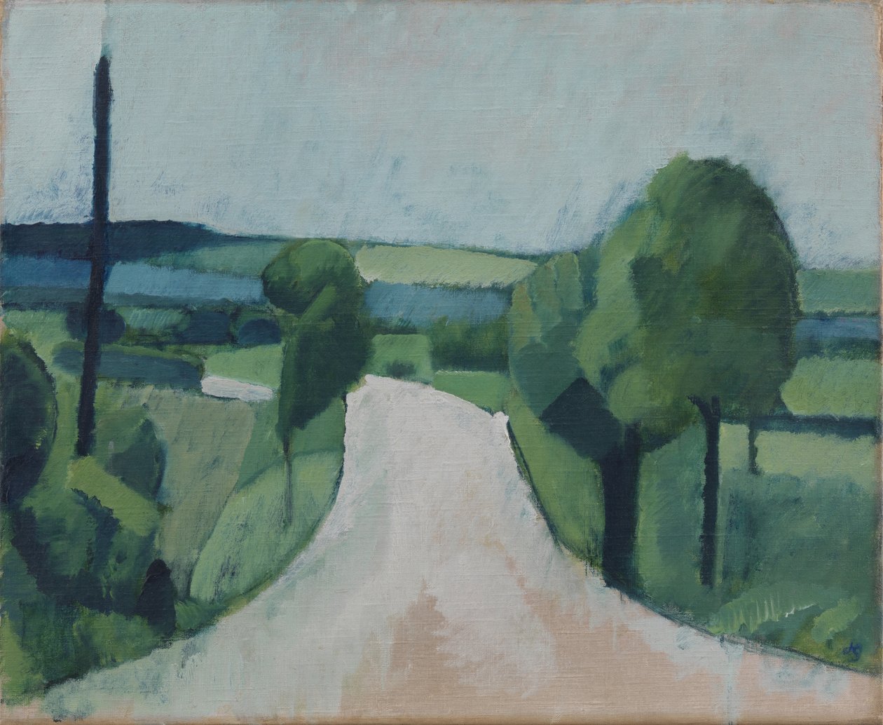Road near Fåborg on Funen af Harald Giersing