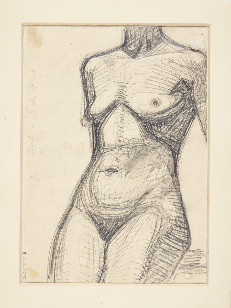 Torso af kvindelige model af Harald Giersing