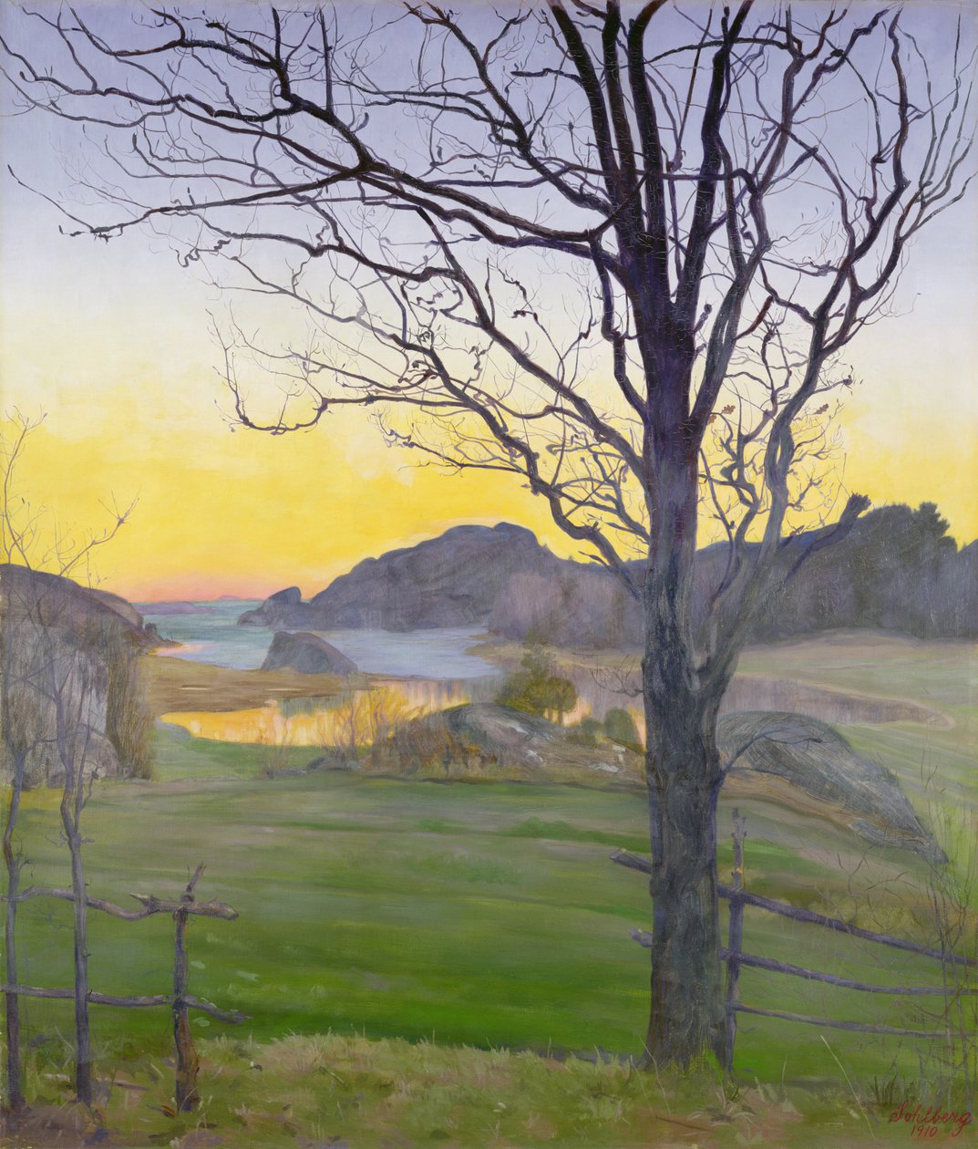 Efterårslandskab af Harald Oscar Sohlberg
